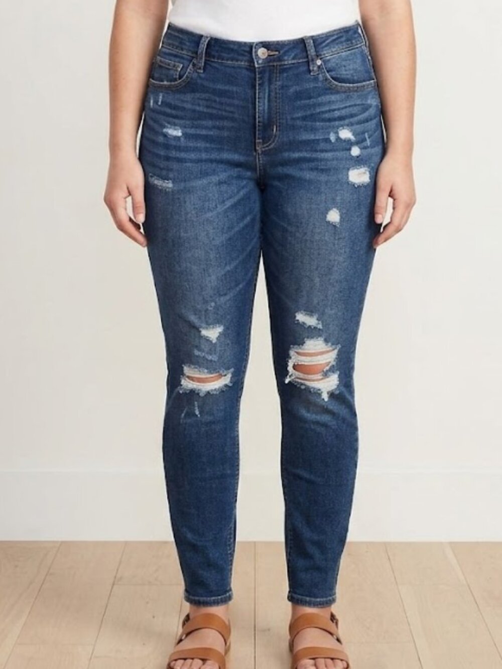 Old Navy Jeans High Rise Rockstar Super Skinny Barbara Denim Pant Size 10